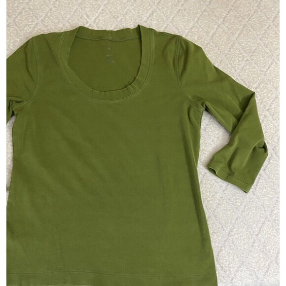 Preswick & Moore Women’s Lightweight Green Stretch Top  Size Petite Medium - Picture 6 of 14